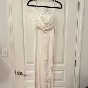 Hello Molly Ivory Satin Dress